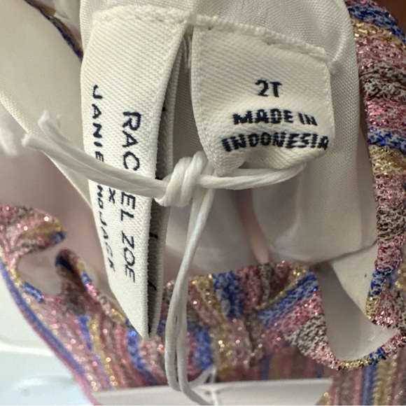 Janie&Jack X Rachel Zoe Stripe Sparkle Jumpsuit 2T - Picture 7 of 8